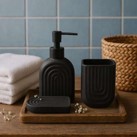 طقم إكسسوارات حمّام بورسلان